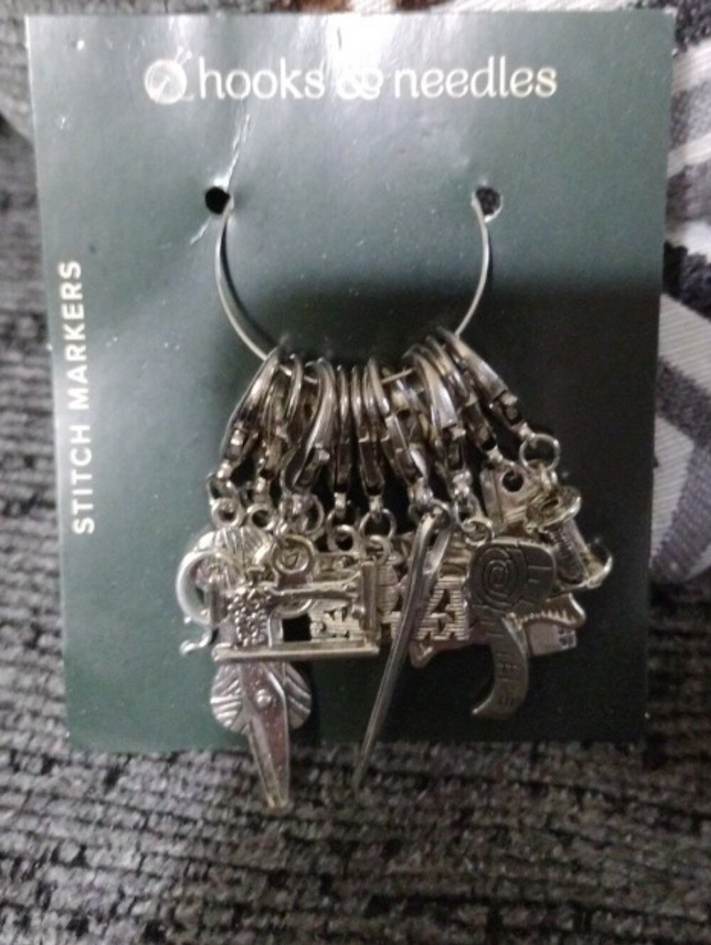Hooks & Needles Silver Stitch Marker Set